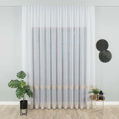 Haftowana wzór pasowy złoty