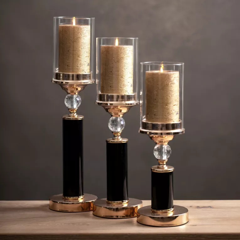 Świecznik RIA- czarny 47cm - obrazek 2