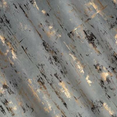 Tkanina zasłonowa z welwetu- szary + złoty