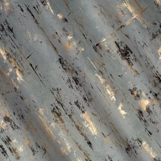 Tkanina zasłonowa z welwetu- szary + złoty