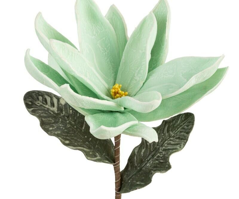 Kwiat dekoracyjny piankowy- miętowy