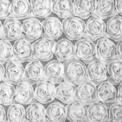 Tkanina zasłonowa ROSE- biała
