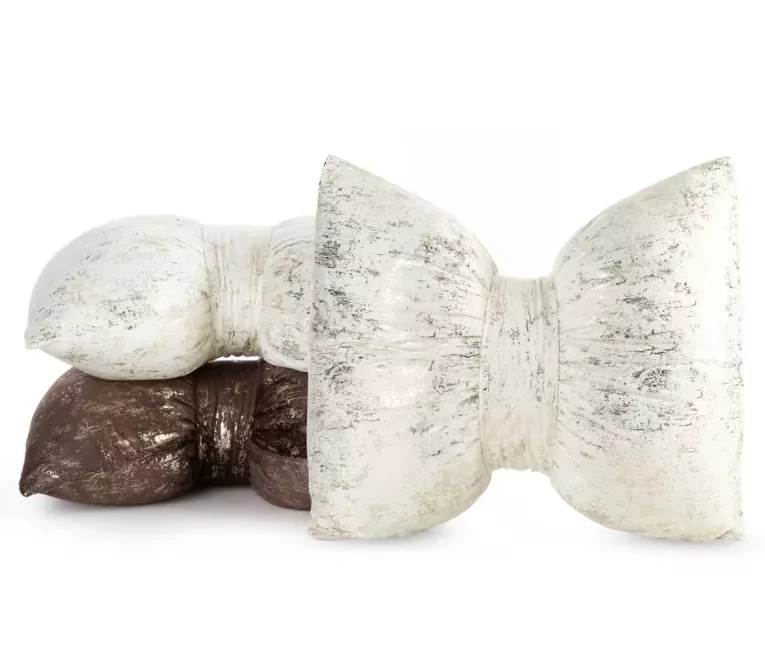 Poduszka welwetowa w kształcie kokardy