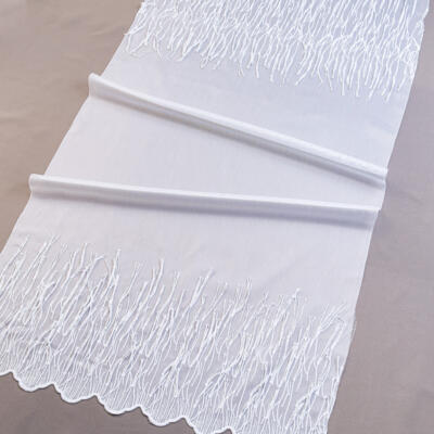 Firana z frędzlami- biała