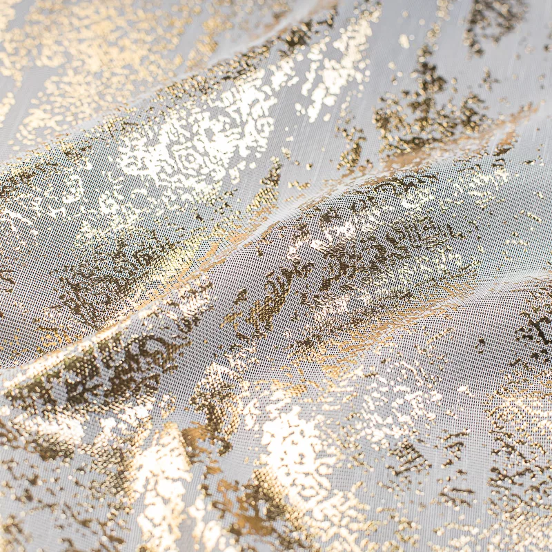 Firana marmurowa- złoto - obrazek 2