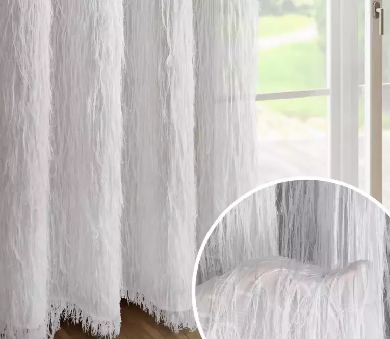 Zasłona na przelotkach Eva Minge- biała 140x250