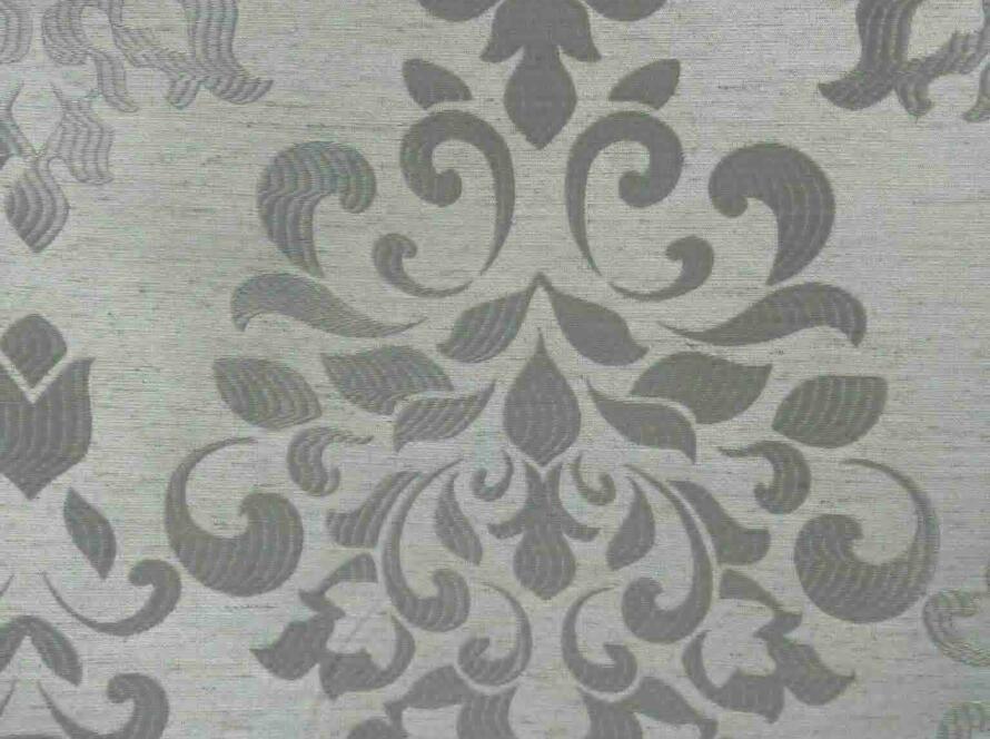 Tkanina zasłonowa barok- popielata