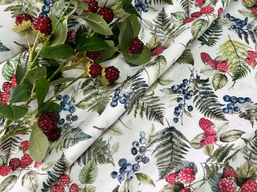 Tkanina zasłonowa- leśna polana